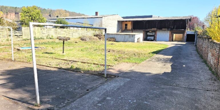 Blick bebaubares Grundstück