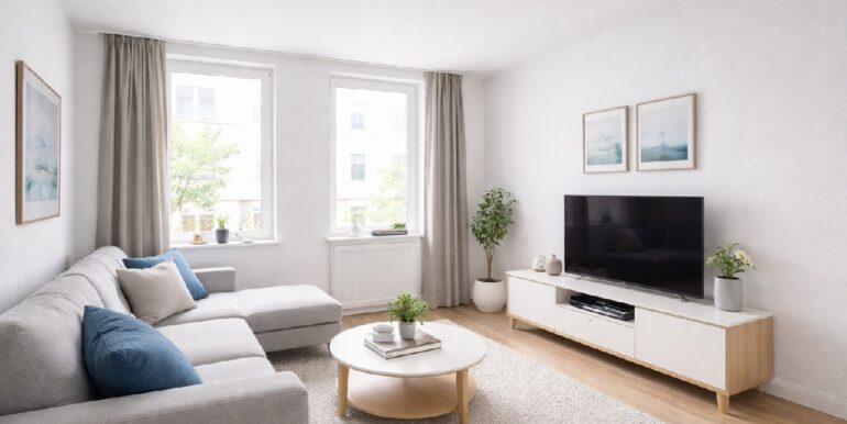 Wohnzimmer nach Renovierung