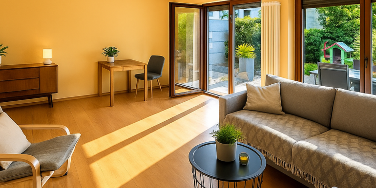 helles Wohnzimmer EG